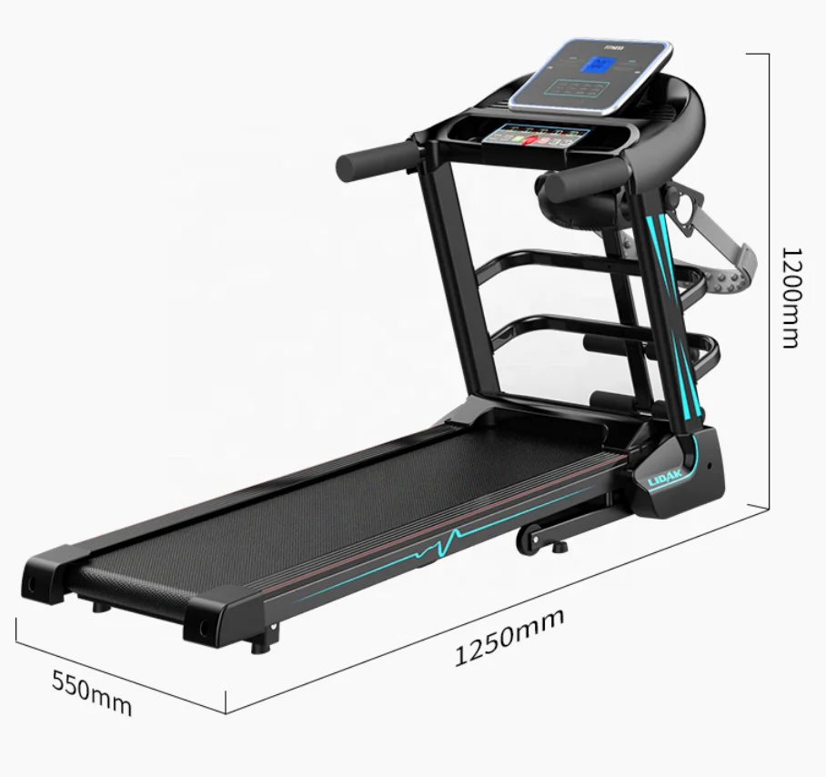 

Gym Treadmill Running Machine Foldable Electric Walking Fitness Smart Treadmill For Home