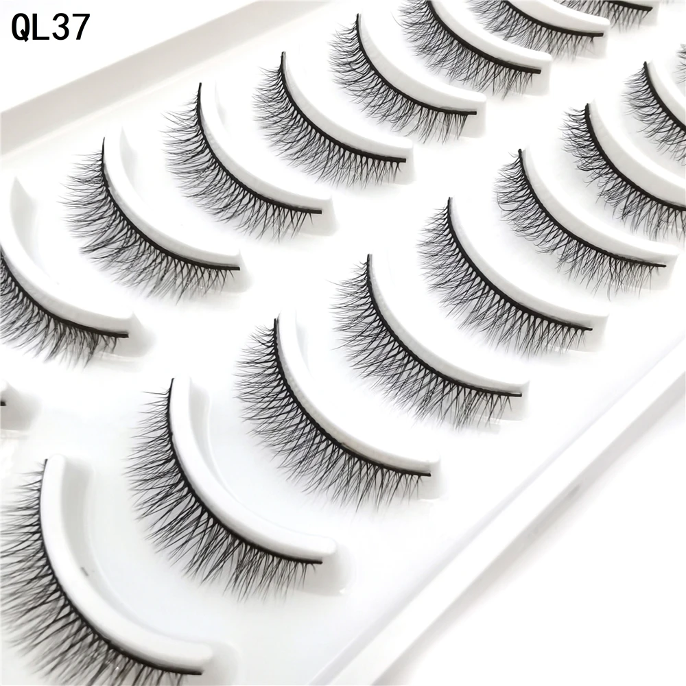 

10 Pairs 3D Faux Mink Lashes Soft Fluffy Natural Long False Eyelashes Curly Lashes Wholesale Lashes False Eyelash Sets