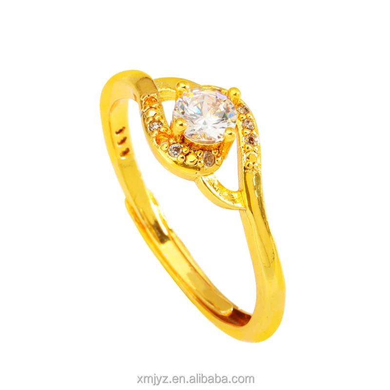 

Factory Wholesale Spot Brass Ring Female Ins Korea Simple Opening Adjustable Ladies Hand Ornament Live Mouth Ring