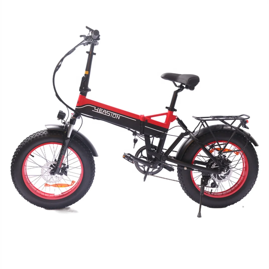 

YEASIONWD 20"x 4.0 wheel 1000 W/48 V motor 14 Ah Lithium battery mountain bike snow bicycle Fat Tire Folding Electric Bike