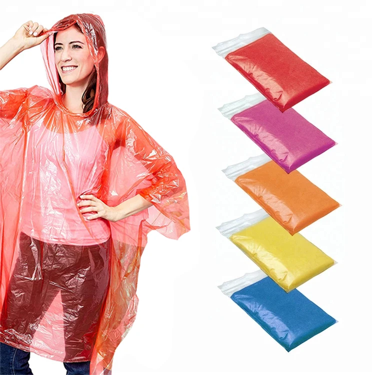 

Outdoor Emergency Rain Coat Waterproof Disposable pvc Raincoats, Blue, white, green,any other customized colors