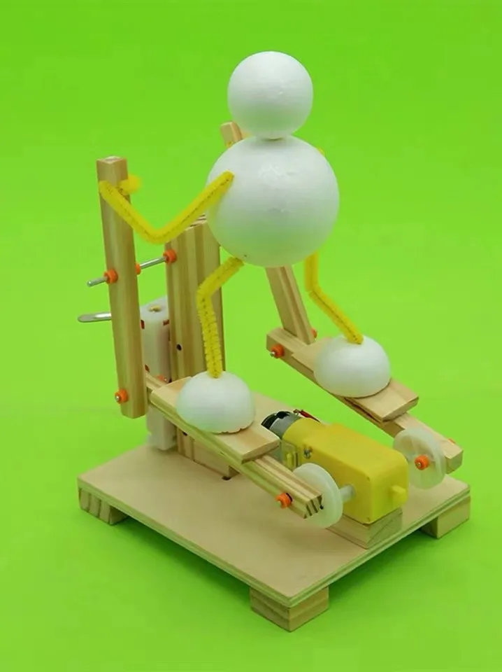 Diy Wooden Electric Science Treadmill Toy Model Kits Physical ...