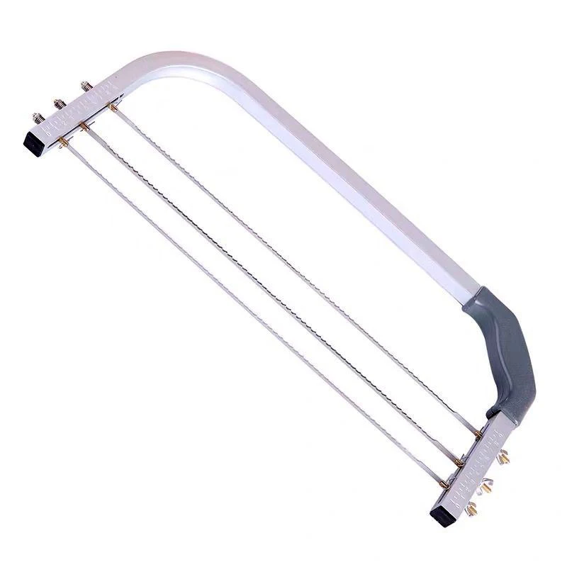 

Factory Direct Sale Adjustable Stainless Steel Cake Leveler with Plastic Handle wire cake Slicer leveler cutter bake tools