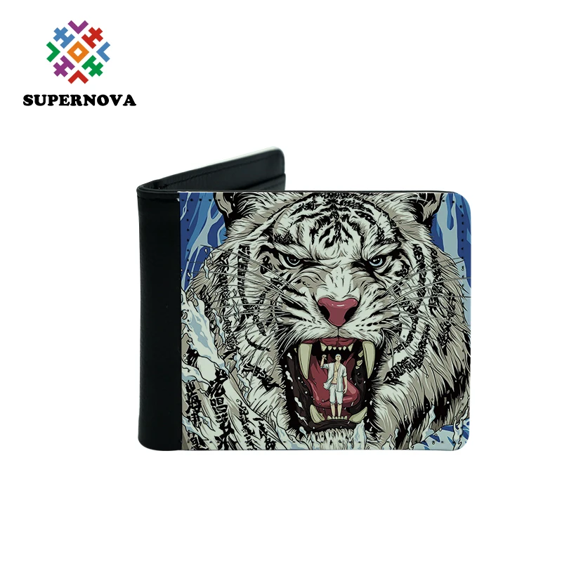 

Popular Men Sublimation Printing PU Leather Wallet With Card Holder, Black, brown