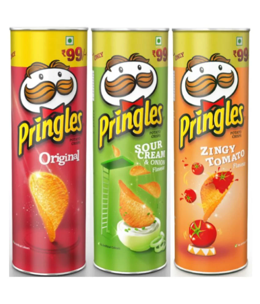
Pringles Potato Chips Available in all Different Flavor and Sizes 