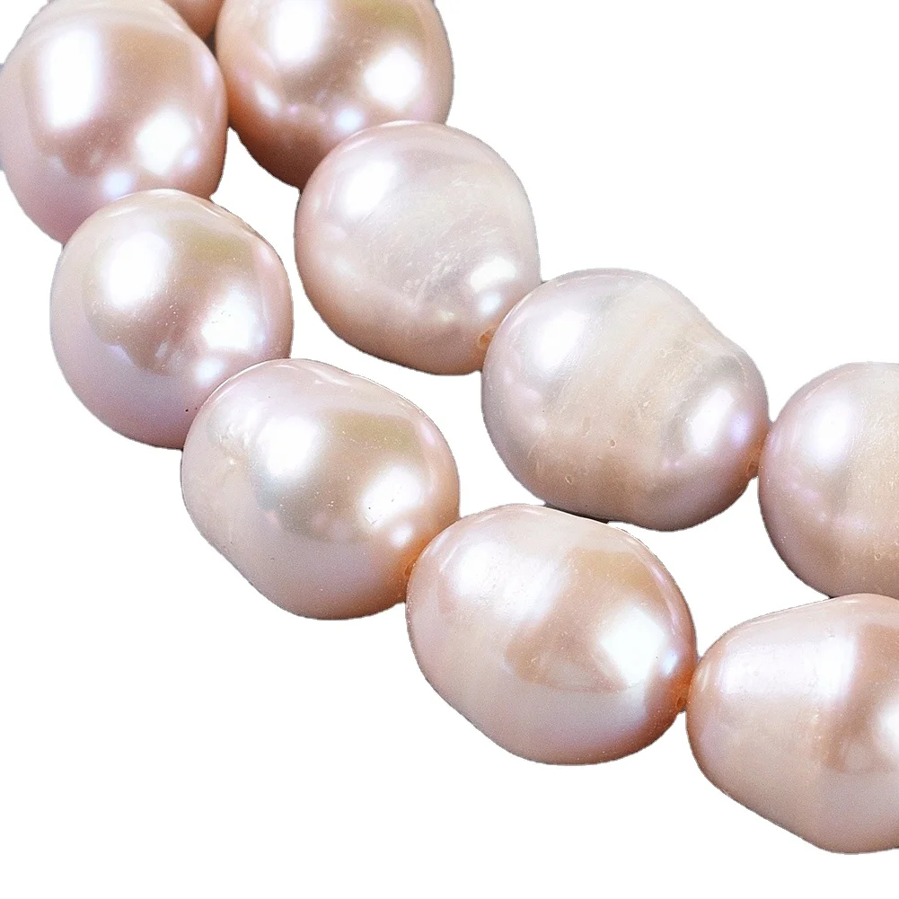

PandaHall Oval PapayaWhip Natural Freshwater Pearl Beads