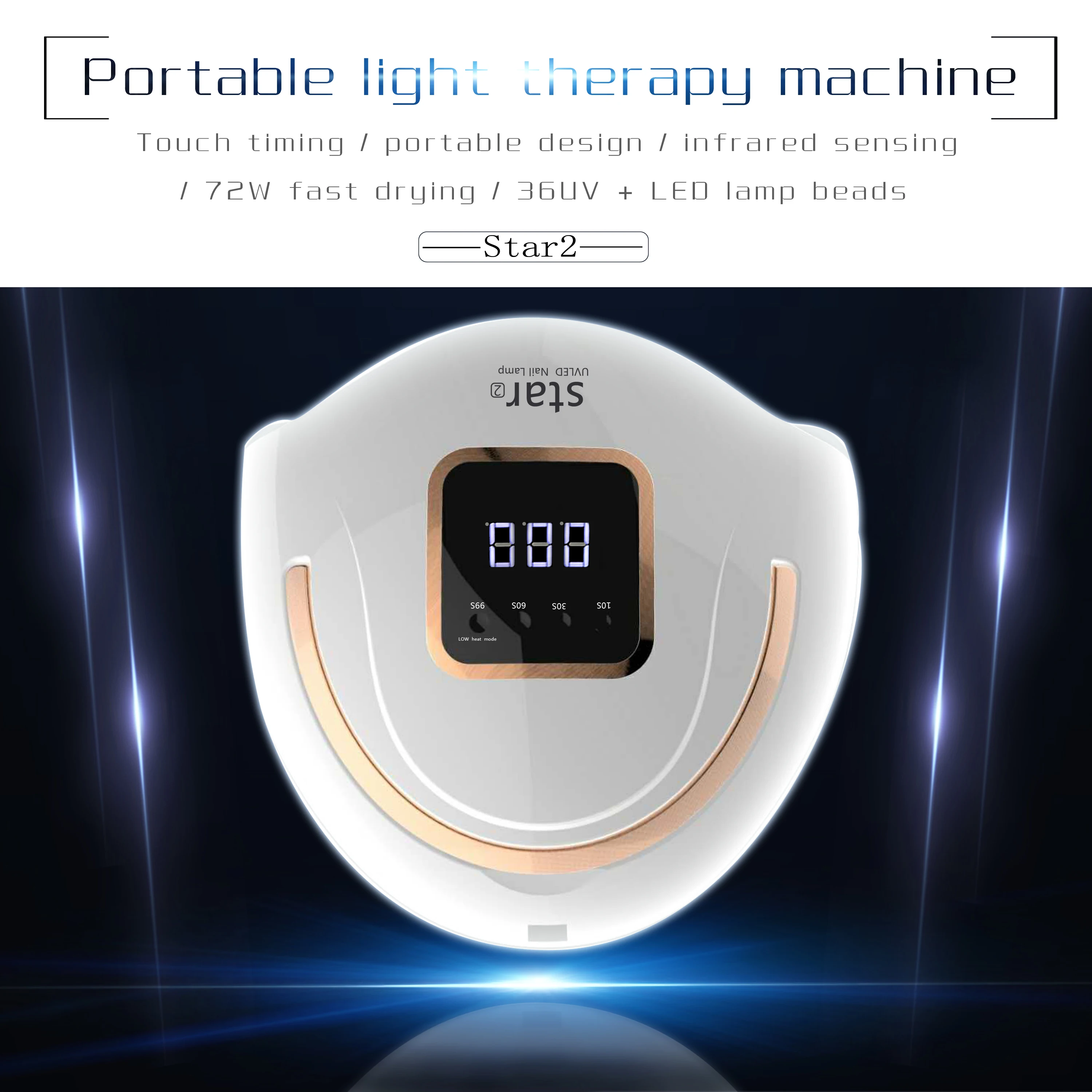 Uv Nail Lamp Ponceuse Make Profesional Sterilization Nails Eu Kenya Manual Led Two Handed Gel Strip Oem Trolley For