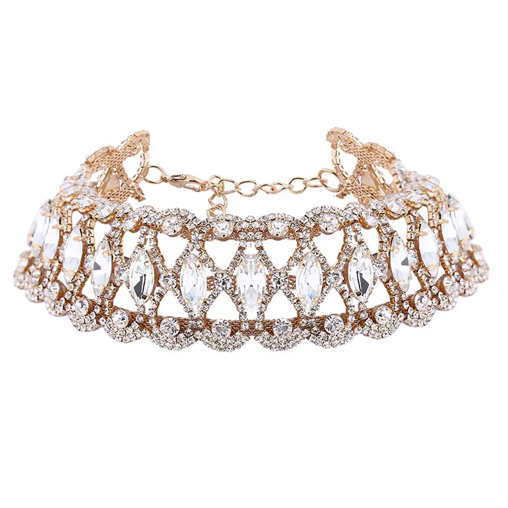 

Hot Sale Multi Layers Full Diamond Bangles Gold Silver Plated Night Club Bling Bling Trendy Bracelet