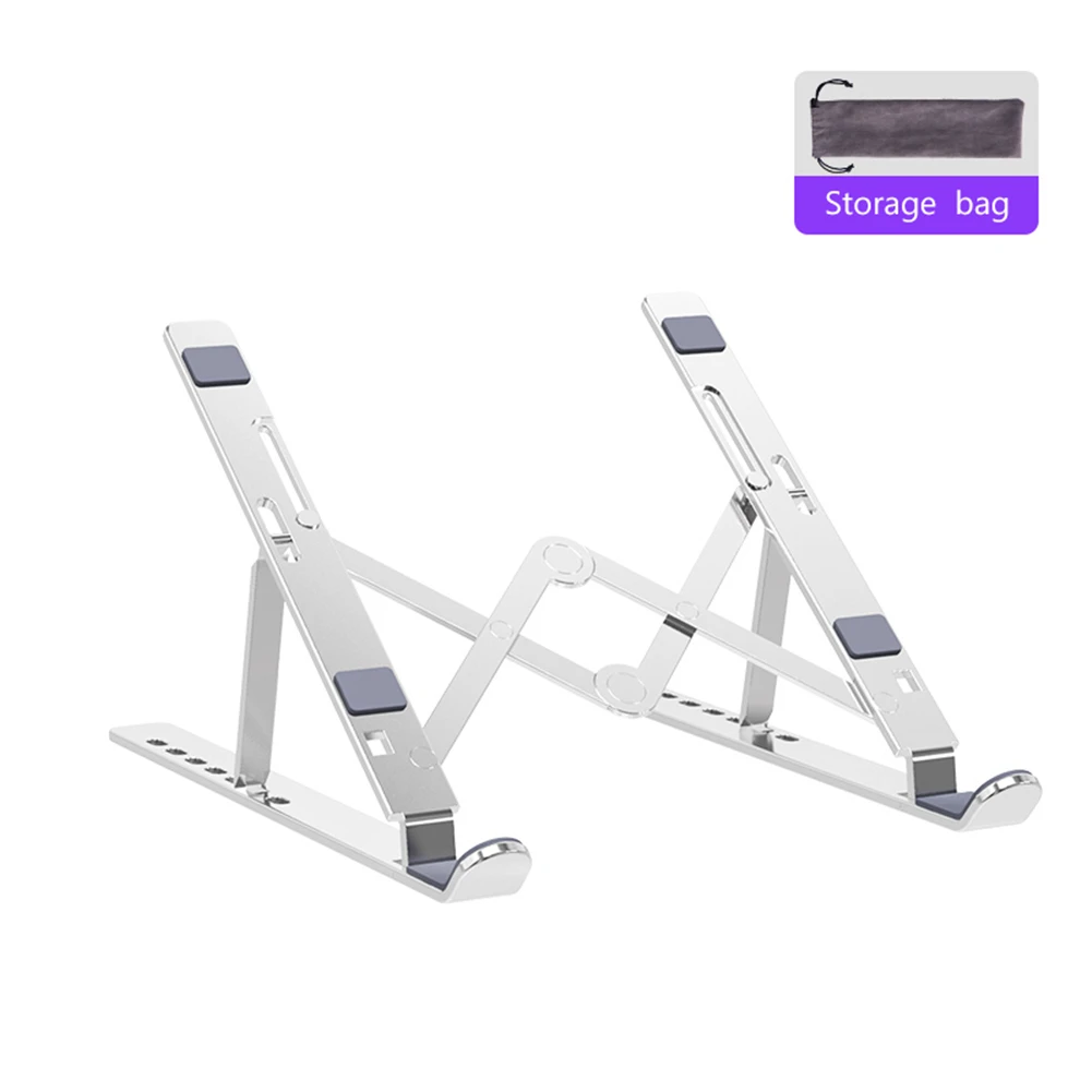 Portable Laptop Stand Aluminium alloy Foldable Notebook Holder Tablet Base Cooling stand For Macbook Pro PC Computer Accessories