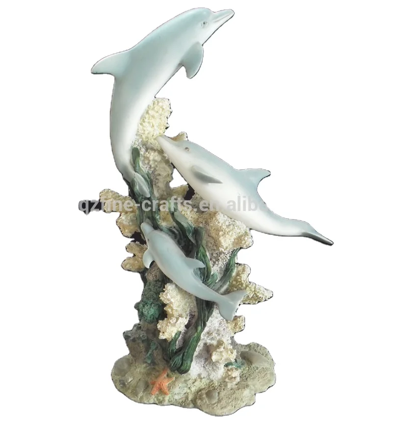 Polyresin Dolphin Fish Tank Aquatic Decor Crafts Ornament Buy Aquatic