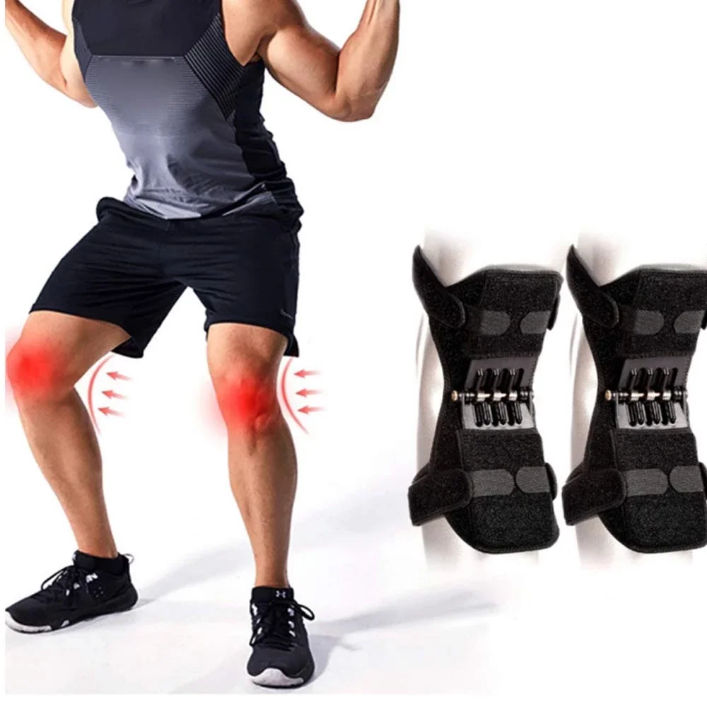 

Booster Power Support Knee Pads Powerful Rebound Spring Force Sports Reduces Soreness Old Cold Leg Protection