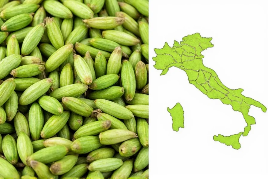 Italian market spice section showing available spices including cardamom