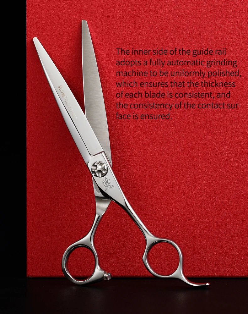 Professional Barber Salon Hair Cutting Scissors 7 Inches Japanese 440C Stainless Steel Shears