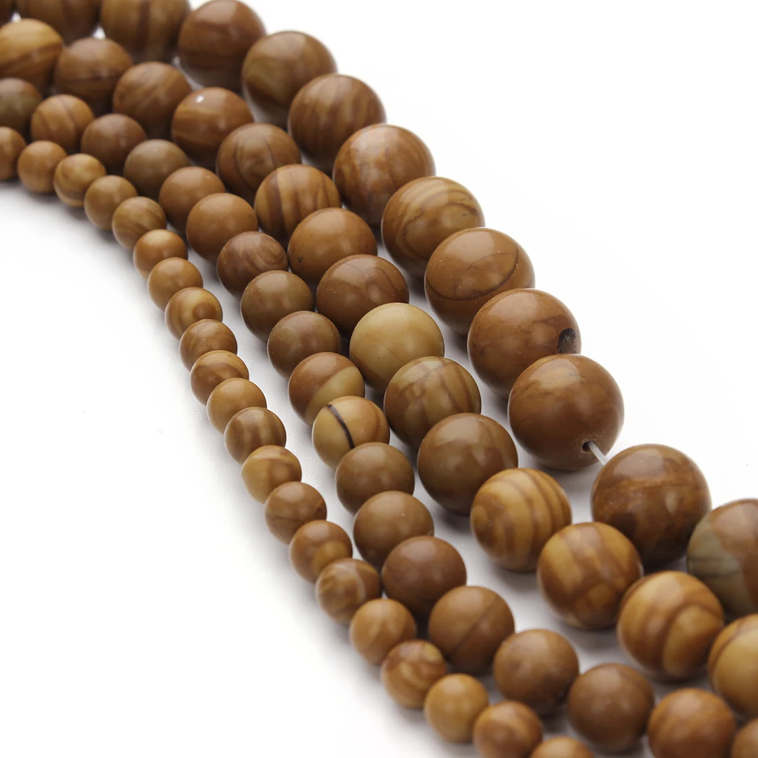 6毫米 8毫米 10毫米 12毫米天然木纹石珠手镯珠宝制作 - buy natural