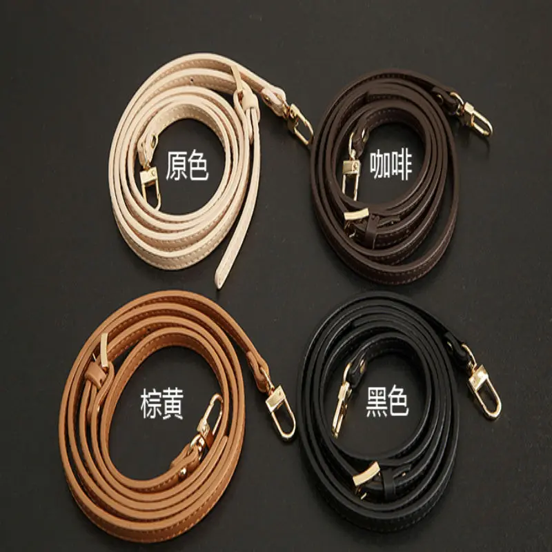 

120cm Detachable Bag Handle Replacement Bags Strap Women Cow Leather Shoulder Bag Parts Handbag Belts Strap Bag Accessories, Different colors for your choice