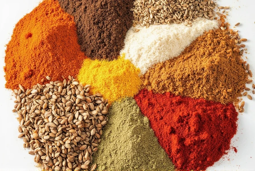 Various spice storage solutions arranged neatly
