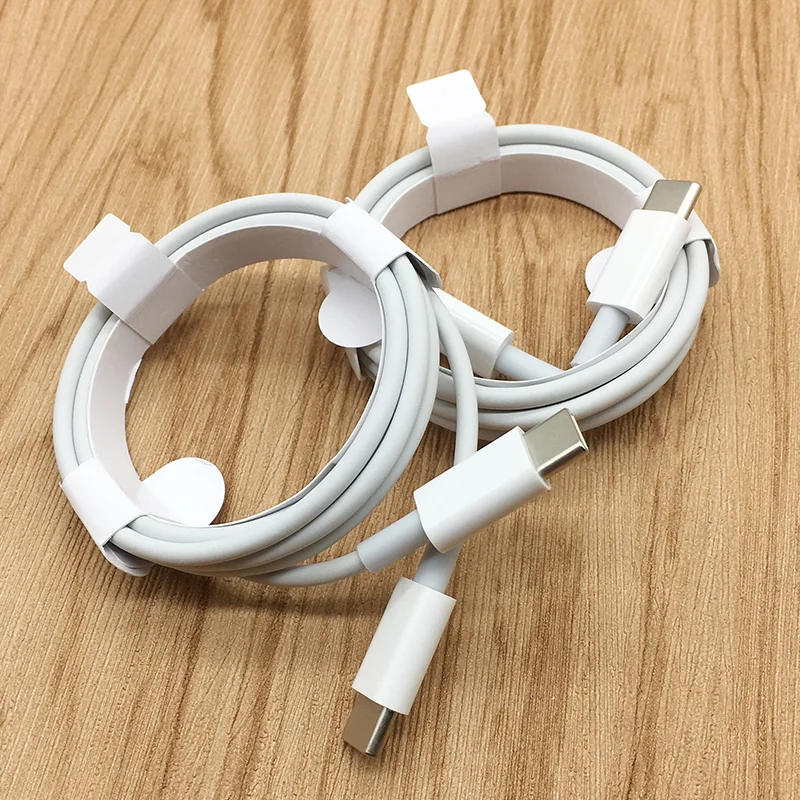 

Original Usb-C Fast Charging Cavo 5V 3A 1m 2m TPE Type C to Type C Male PD Charging Usb Cable, White