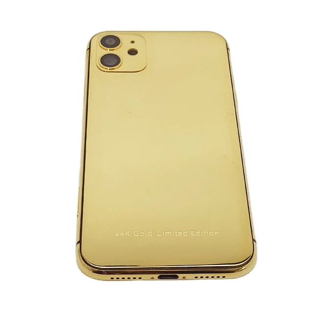 

Luxury housing plate gold bezel back cover for iphone 4s