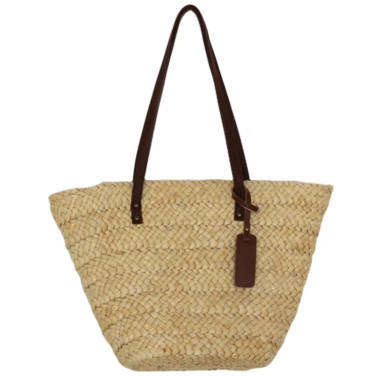 

2021 New Arrivals Handmade Eco Friendly Basket Storage Lady Woman Summer Beach Shopping Straw Tote Bag Handbags for Women, Picture