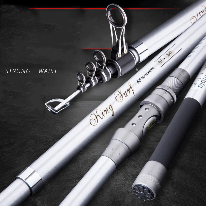 

Jetshark 3.6m/3.9m/4.5m 4 Section Rock Rod Fishing Pole Carbon Spinning Telescopic Fishing Rod