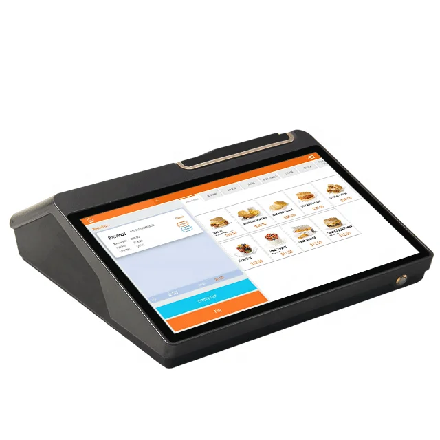 

All In One Pos System Desktop Machine with Touch Screen and 58/80mm Thermal Printer support LED8/VFD220 Customer Display