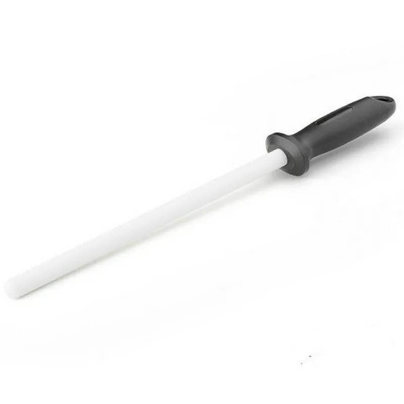 

Oem Professional Sharpen Knives Ceramic Sharpening Stick Rods Knife Sharpener, White, black