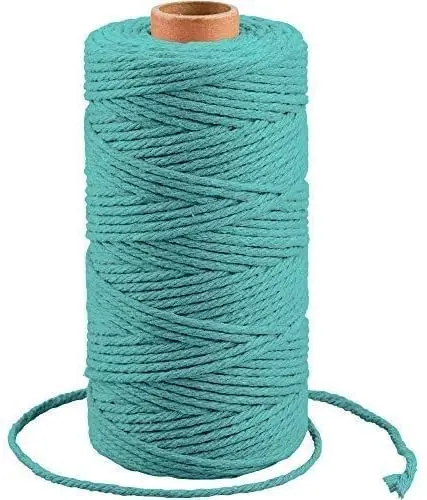 

Lake Blue Macrame Cotton Rope Cord 3MM Craft Cotton Twine String
