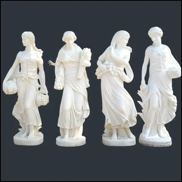 High Quality White Marble God Of The Four Seasons Sculpture In Stock