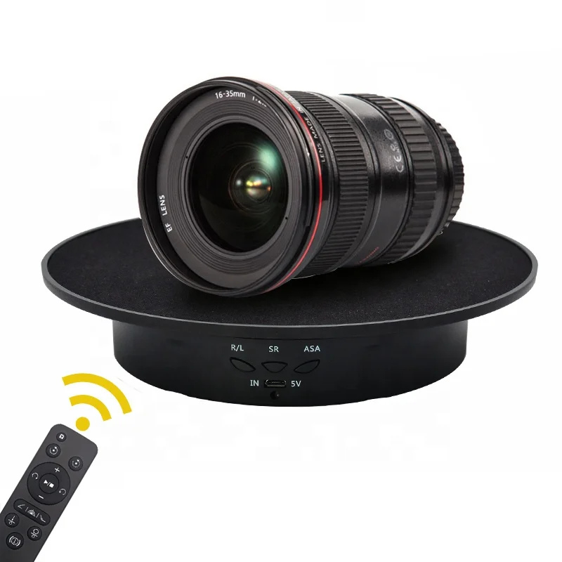 

360 Degree Rechargeable Rotating Display Stand 360 Degree Photography Turntable with Remote Control