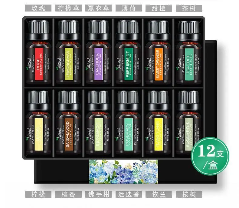 

Pure high quality lavender essential Oil with individual color gift package