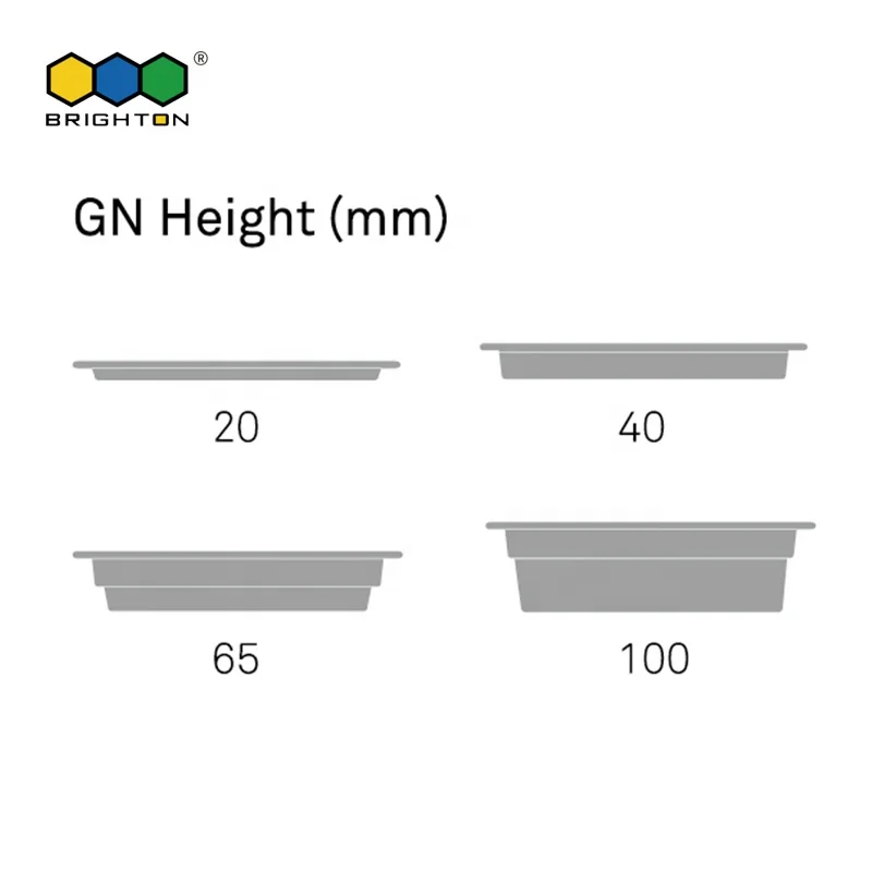 
100mm 1/6 GN Pan 100% high grade melamine EU regulation approved deeper food containers for catering 