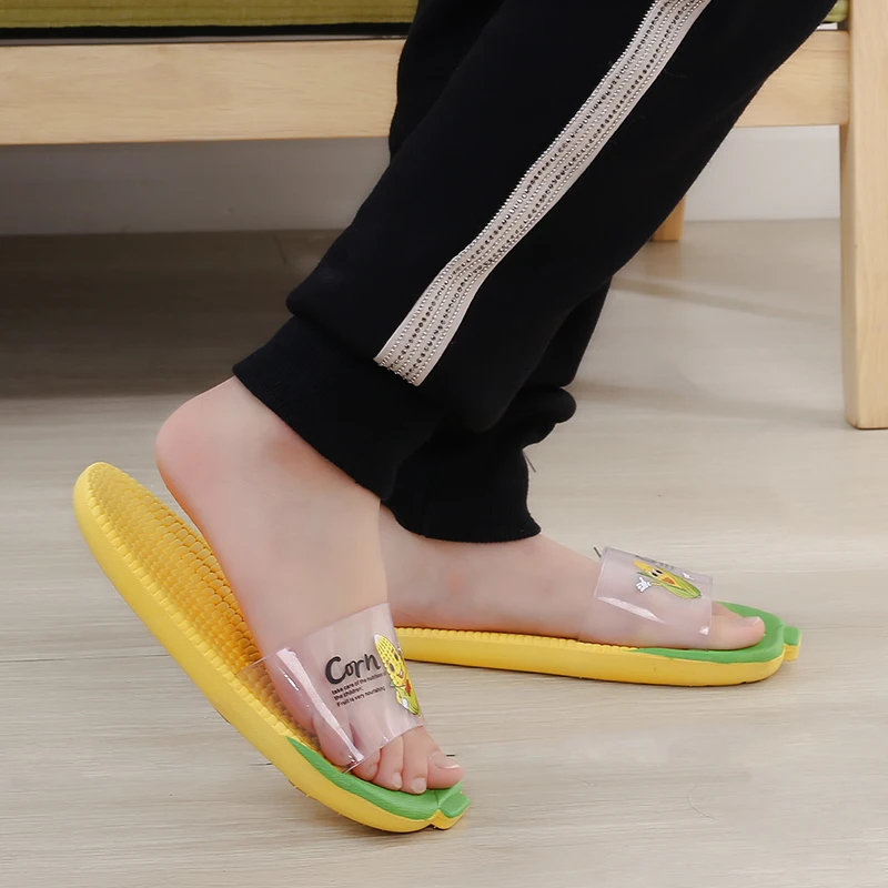 
2020 Corn shoe grain feels comfortable slipper slippers new cross type slippers 