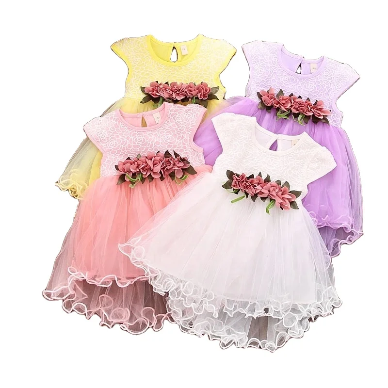 

Good boutique girls' summer dresses wedding dress with flower, As picture