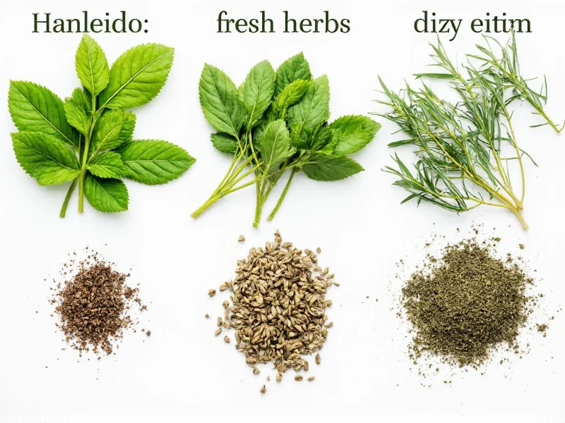 Fresh to Dried Herbs Conversion: Exact Ratios for Cooking