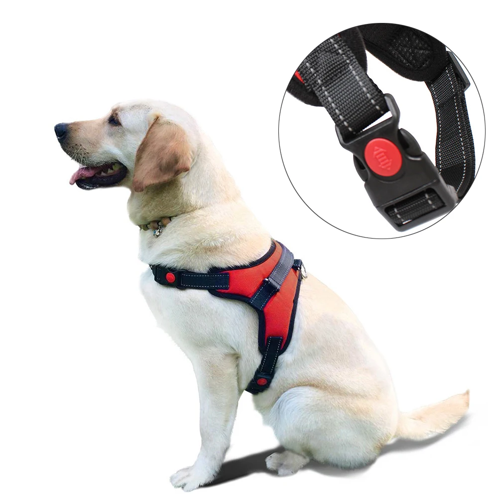 

Dog Cat Harness Pet Adjustable Reflective Harness Vest Walking Lead Leash for Puppy Training Harness for Small Medium Lager Dog, Red,black,camouflage