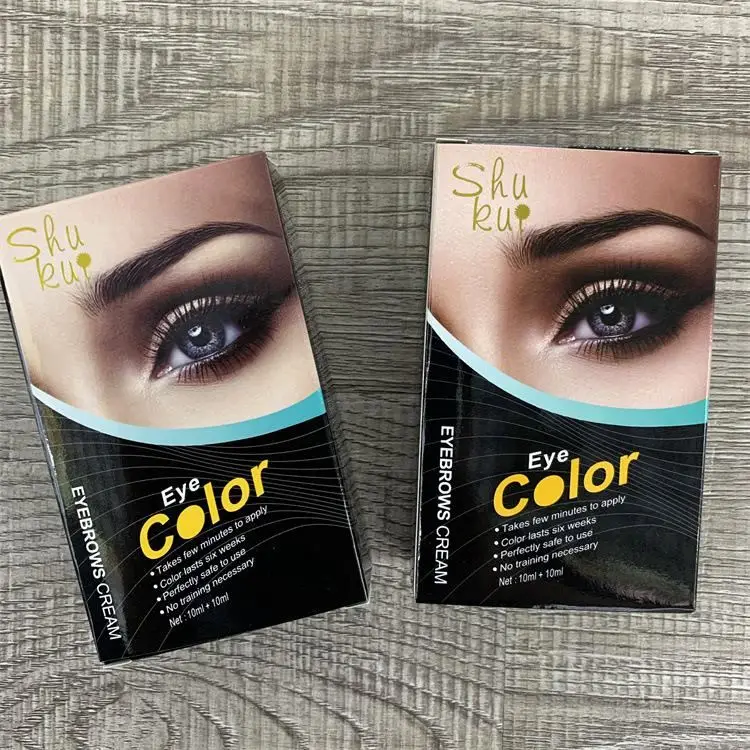 

Waterproof High quality eye brow dye tint kit private label tattoo Cream henna brow eyelash eyebrow tint