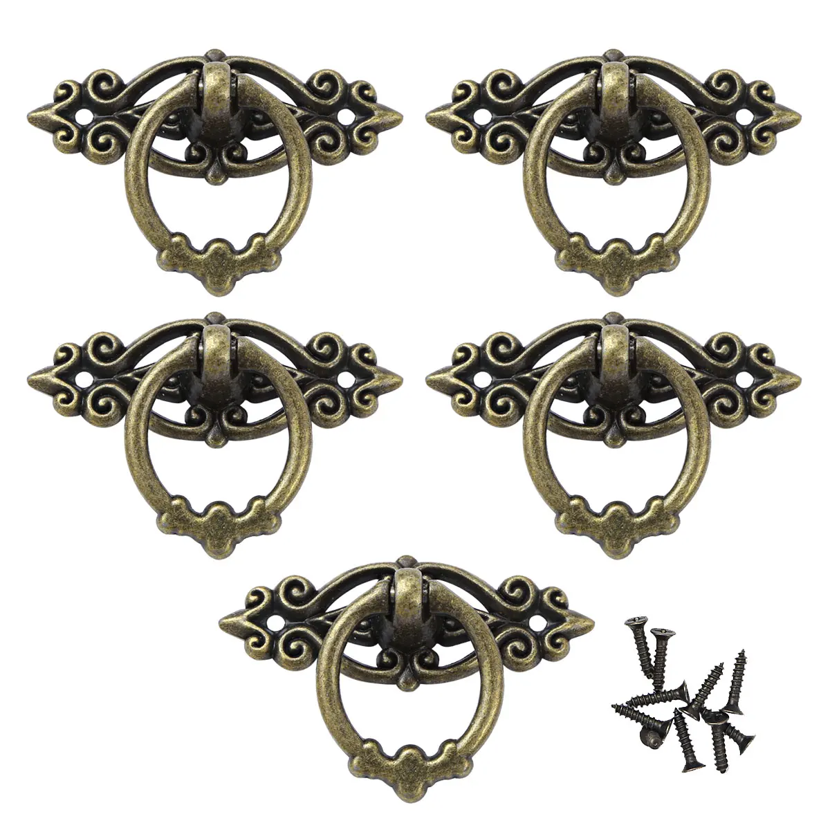 2020 Retro Zink-legierung Küche Schublade Schrank Türgriff Möbel Knöpfe