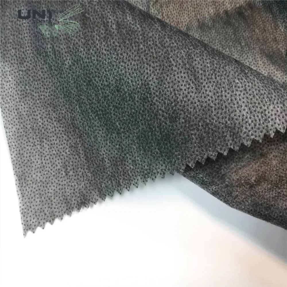 Eco-friendly PA Fusible 100% Polyester Double Dot Non Woven Interlining Fabric for Clothing