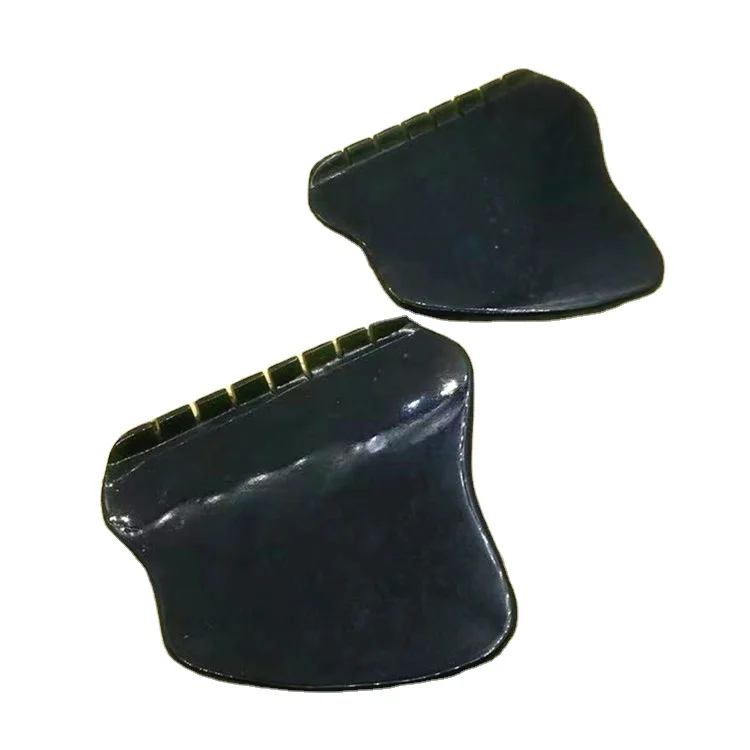 

Hetian Jade Gua Sha Top-selling Nephrite Jade GuaSha for Regulates blood circulation facial, Green