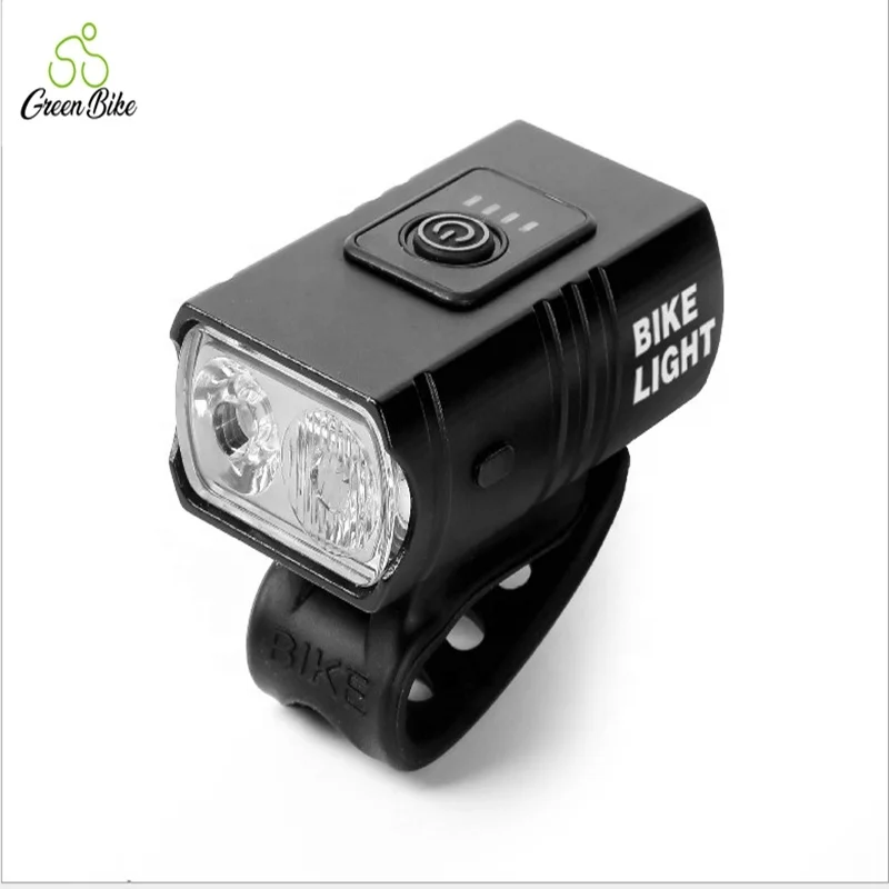 

Bicycle USB T6 Riding Night Riding Power Display Mountain Bike Front Light, Black