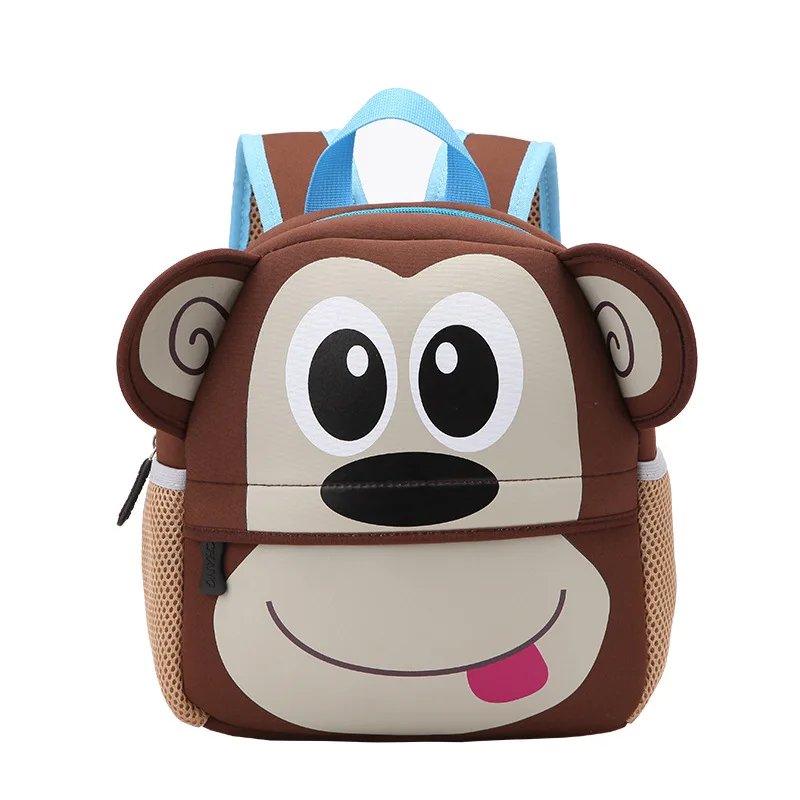 

K014 Fashion waterproof boys mini cartoon schoolbag cute child kindergarten kids toddler girl backpack animals backpacks for kid, Multi color