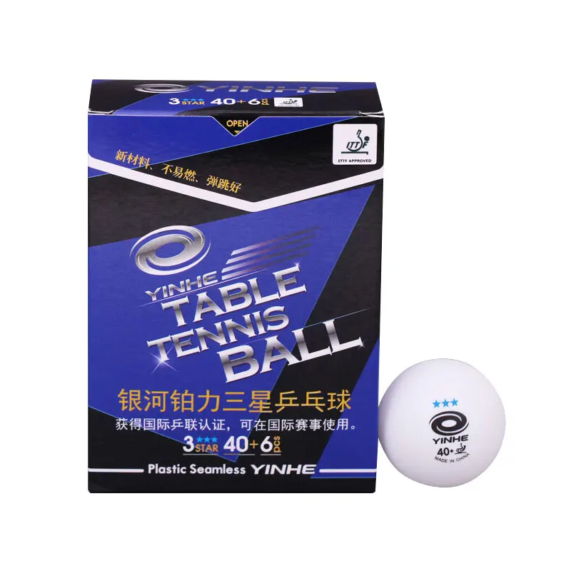 
Yinhe 3 star ping pong balls new model seamless professional high quality table tennis ball for competition 