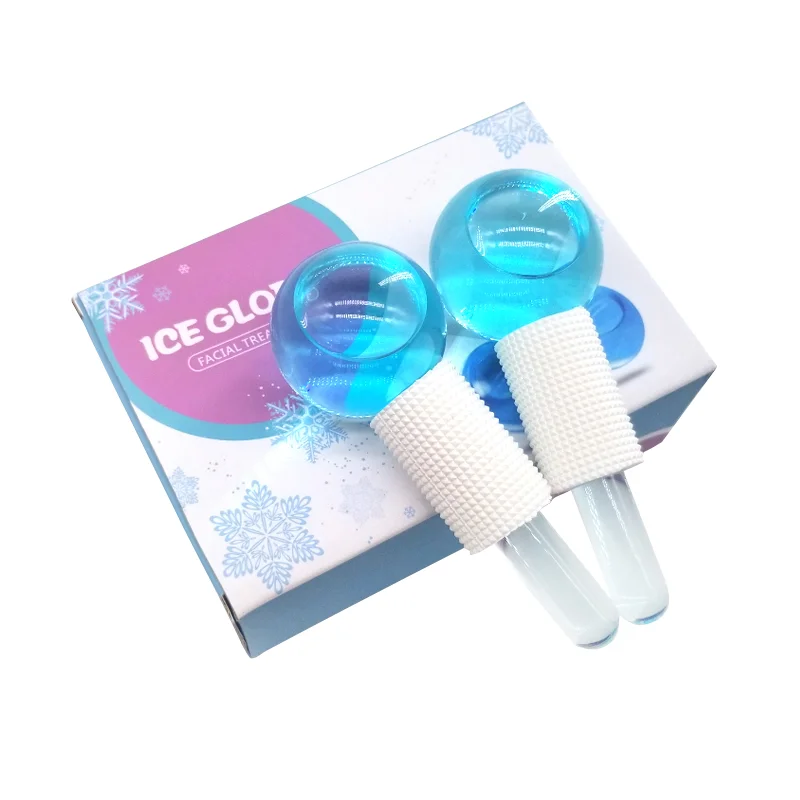 

New Design naturel Volcanic Stone Rolling Face Clear Tool Rotating Cooling Ice Globes, Pink