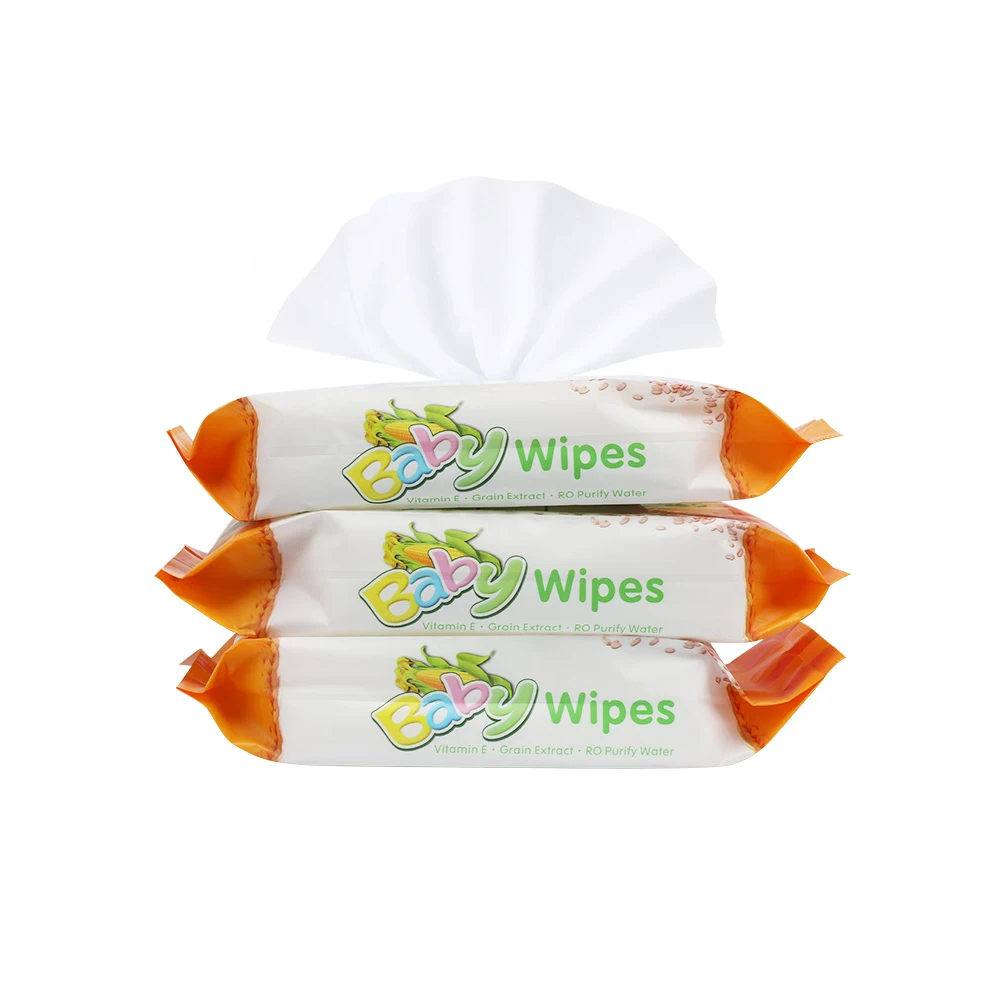 
OEM Antibacterial biodegradable wipes baby wet wipes 