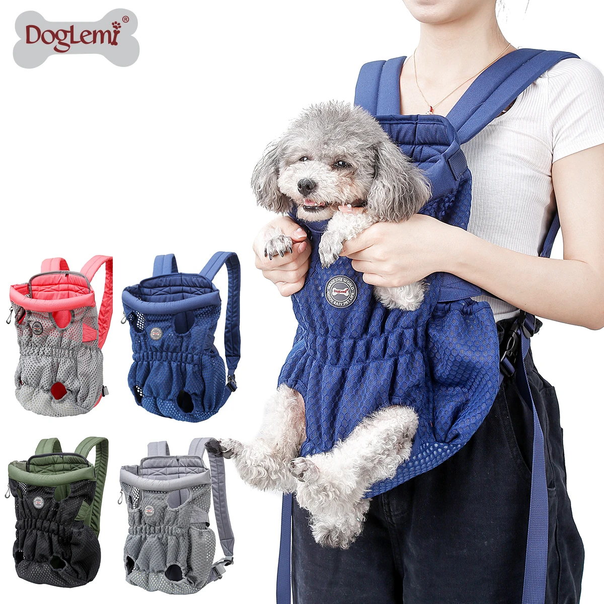 

Front Pet Dog walking Carrier Front Chest Backpack Pet Tote Holder Bag Sling