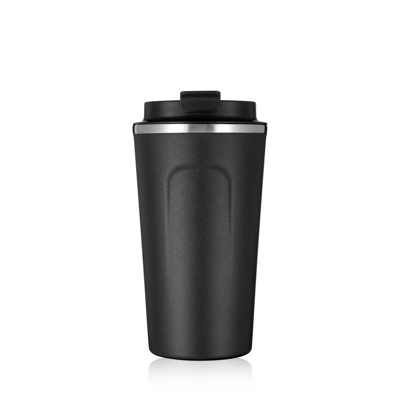 

Everich Customized Logo 350Ml Coffee Mug With Flip Lid 304 Stainless Steel Double Wall Water Cup