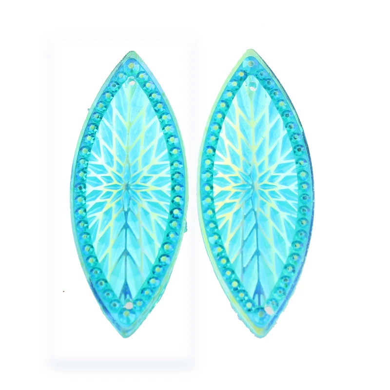 

Taidian 50 PCS/BAG WholesaleJewelry Findings 20*50cm Eye Shape Resin Cabochon For Handmade Art Centers