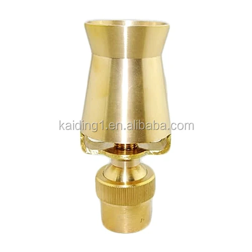 

Factory Direct Sale 1/2 -3/4 -1-1.5-2Brass Cascade Nozzle Water Irrigation Sprinkler Garden Fountain Nozzle, Yellow