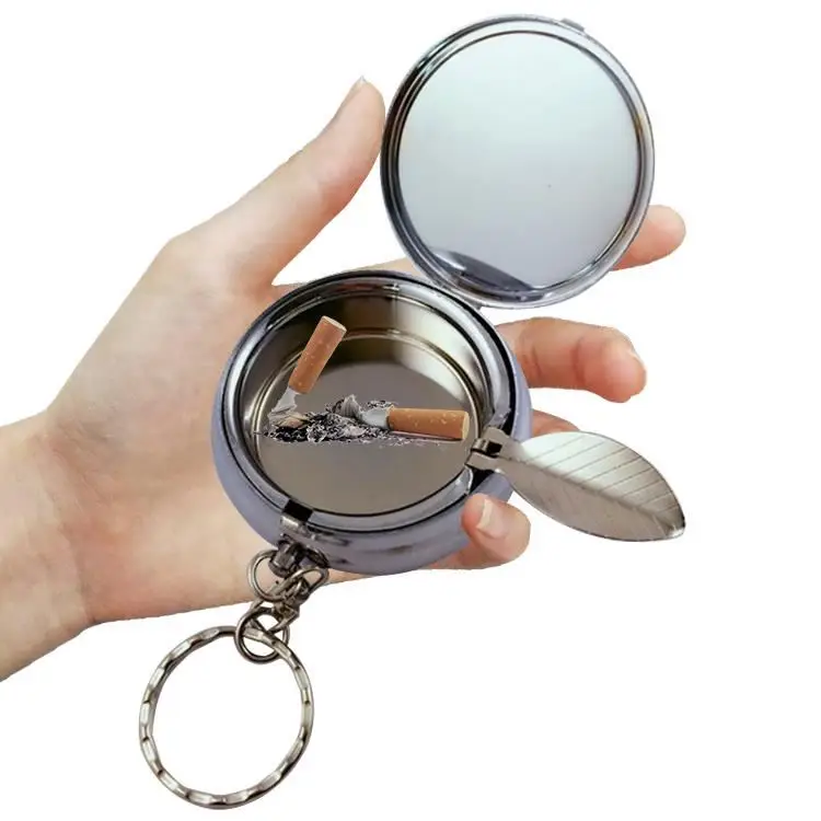 

Portable mini round cigarette ashtray H0Pwp custom portable ashtray