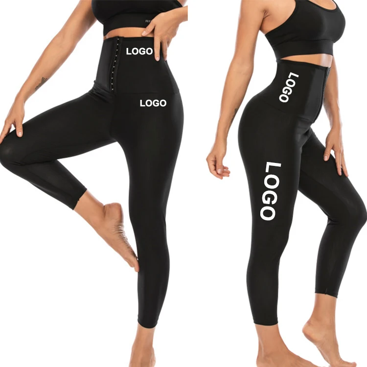 

Small MOQ High Waist Adjustable Women's Panties Body Shaper Plus Size Waist Trainer Corset Workout Leggings Fitness, Black